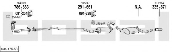 BOSAL 034.175.53 Exhaust System